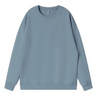 Customize Crewneck Sweatshirt Light Grey Blue